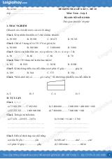 Đề kiểm tra giữa học kì 1 Toán 4 Kết nối tri thức - Đề số 10